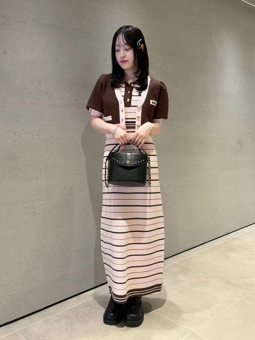 LILY BROWN「【LILY BROWN&times;MARY QUANT】ポロニットワンピース」|ワンピース|