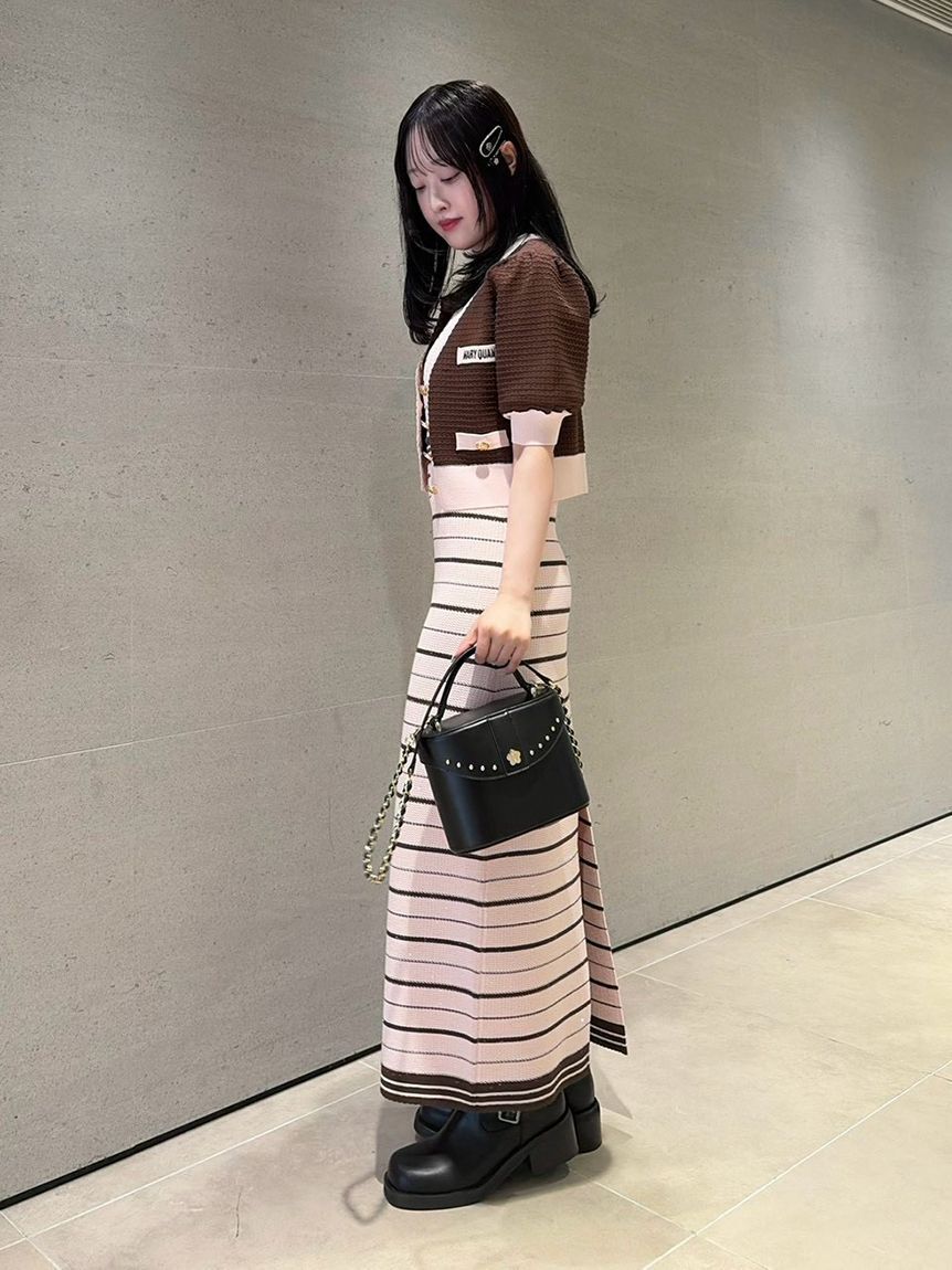 LILY BROWN「【LILY BROWN&times;MARY QUANT】ポロニットワンピース」|ワンピース|