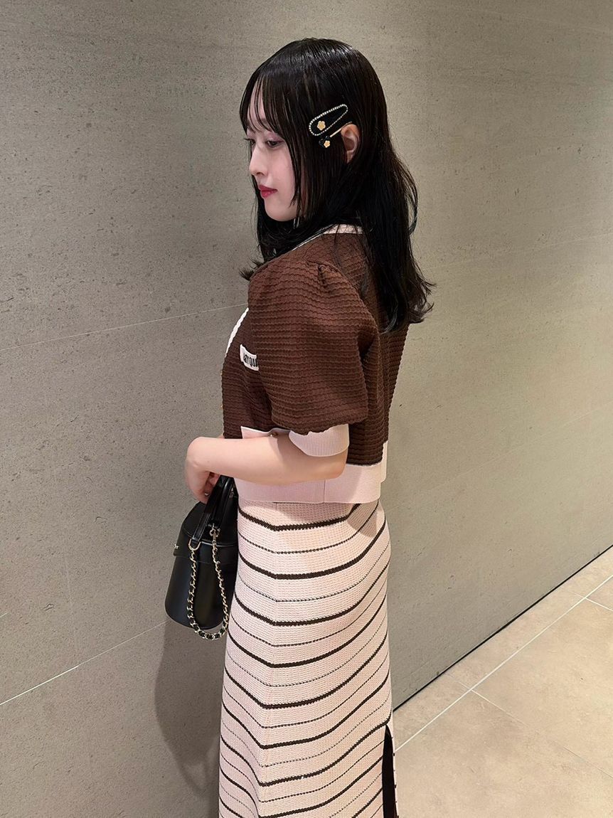 LILY BROWN「【LILY BROWN&times;MARY QUANT】ポロニットワンピース」|ワンピース|