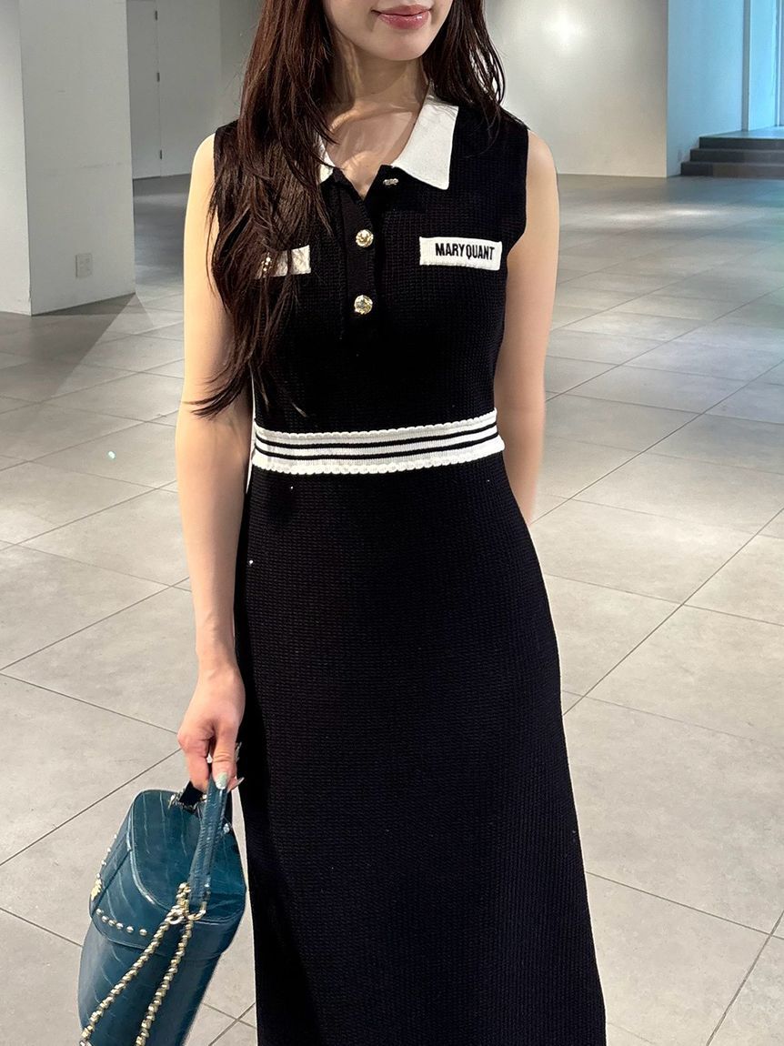 LILY BROWN「【LILY BROWN&times;MARY QUANT】ポロニットワンピース」|ワンピース|
