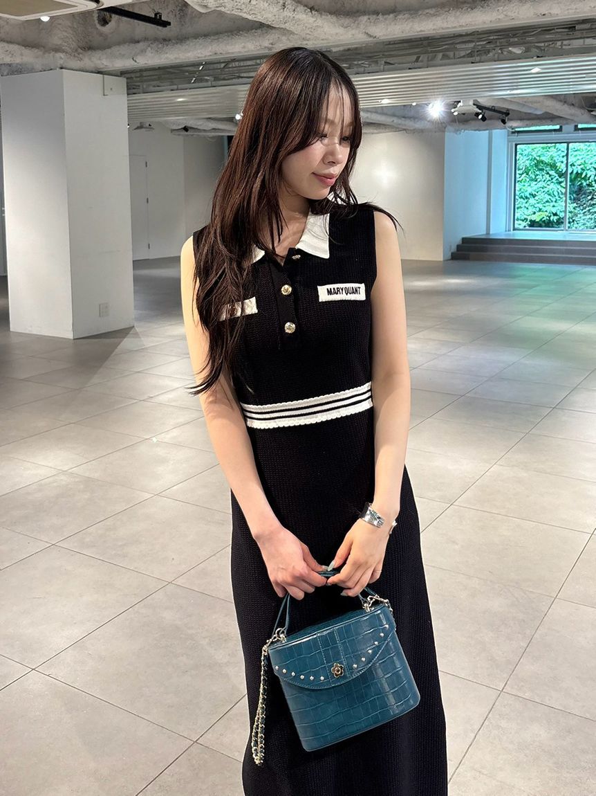 LILY BROWN「【LILY BROWN&times;MARY QUANT】ポロニットワンピース」|ワンピース|