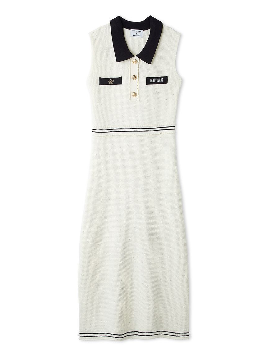 LILY BROWN「【LILY BROWN&times;MARY QUANT】ポロニットワンピース」|ワンピース|