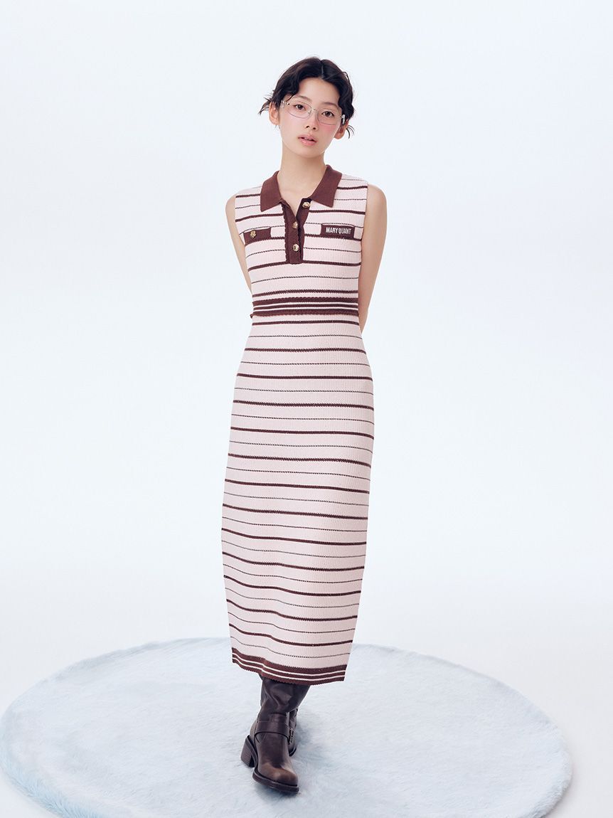 LILY BROWN「【LILY BROWN&times;MARY QUANT】ポロニットワンピース」|ワンピース|PNK