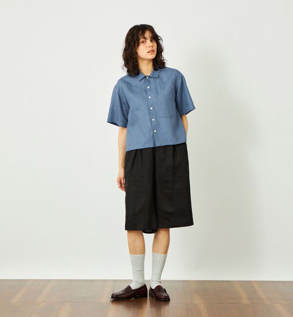 MACKINTOSH PHILOSOPHY「GREY LABEL リネンハーフスリーブシャツ」|シャツ・ブラウス|