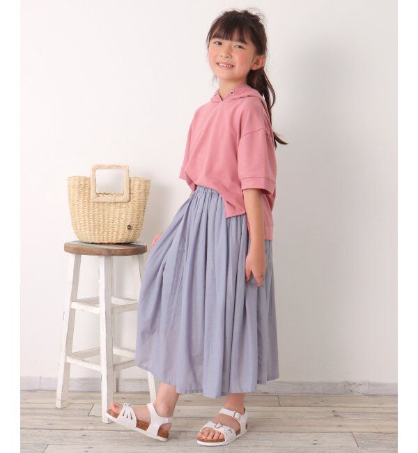 ikka kids「コットンUSA鹿の子パーカー（120~160cm）」|Tシャツ・カットソー|