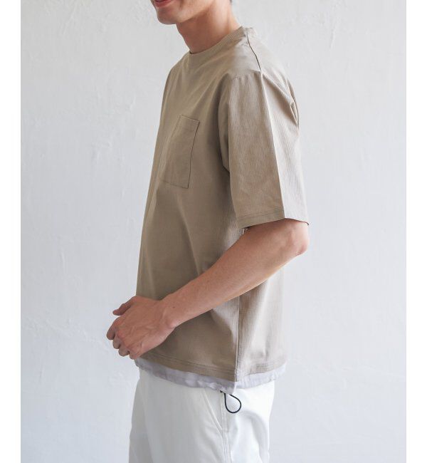 ikka「ドライメッシュドロストTシャツ」|Tシャツ・カットソー|