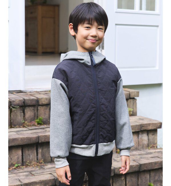 ikka kids「【親子コーデ】コンビブロックスジップパーカ（110~160cm）」|その他|