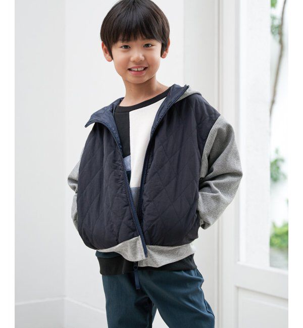 ikka kids「【親子コーデ】コンビブロックスジップパーカ（110~160cm）」|その他|