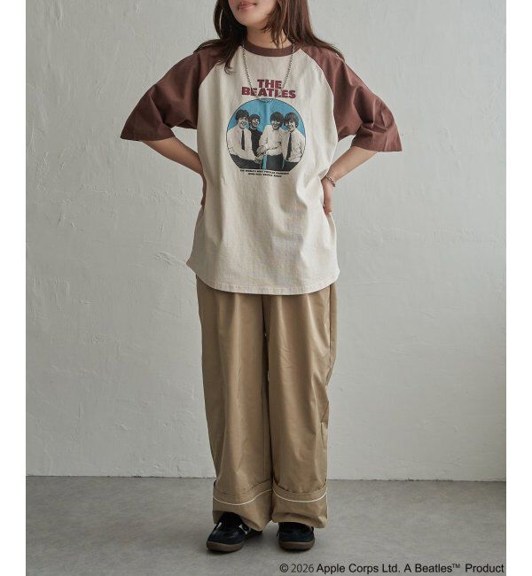 VENCE share style「THE BEATLES ザ ビートルズ レコードラグランTシャツ」|Tシャツ・カットソー|