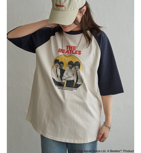 VENCE share style「THE BEATLES ザ ビートルズ レコードラグランTシャツ」|Tシャツ・カットソー|