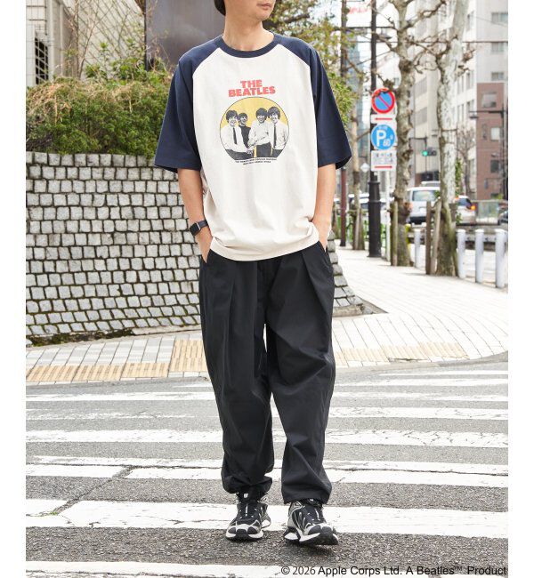 VENCE share style「THE BEATLES ザ ビートルズ レコードラグランTシャツ」|Tシャツ・カットソー|
