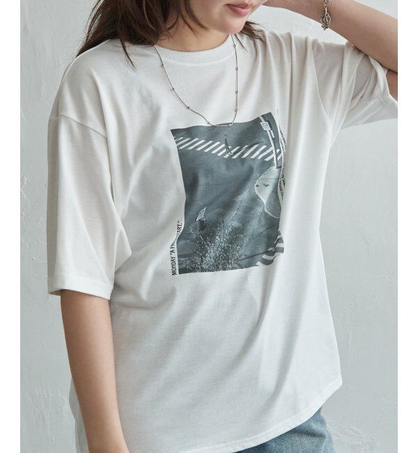 VENCE share style「【接触冷感／UVカット】PhotoプリントTシャツ」|Tシャツ・カットソー|