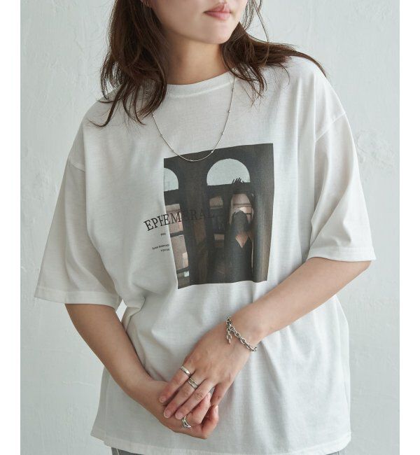 VENCE share style「【接触冷感／UVカット】PhotoプリントTシャツ」|Tシャツ・カットソー|