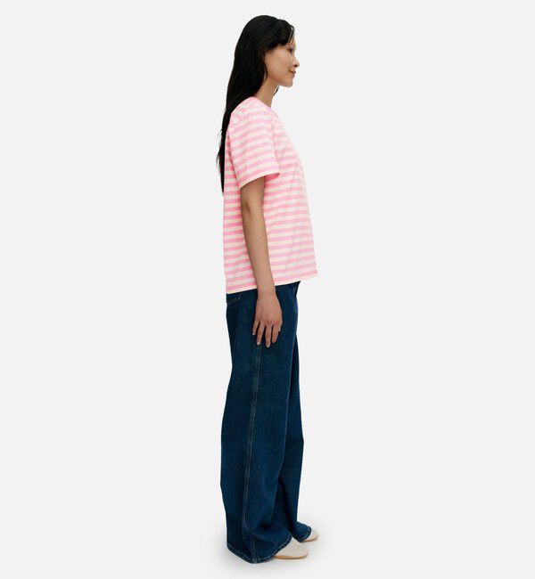 Marimekko「Tasaraita Unikko Tシャツ」|シャツ・ブラウス|