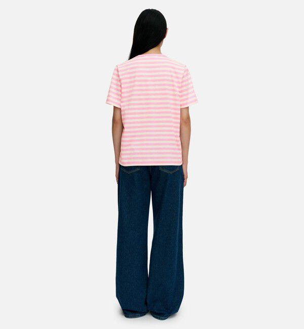 Marimekko「Tasaraita Unikko Tシャツ」|シャツ・ブラウス|