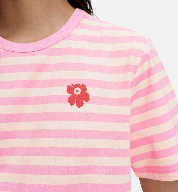 Marimekko「Tasaraita Unikko Tシャツ」|シャツ・ブラウス|