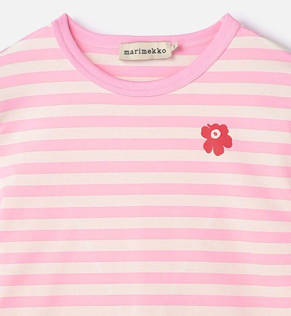 Marimekko「Tasaraita Unikko Tシャツ」|シャツ・ブラウス|