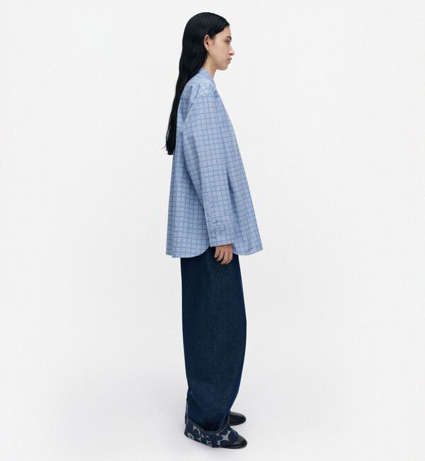 Marimekko「Toistuma Pikku Ruutu シャツ」|シャツ・ブラウス|