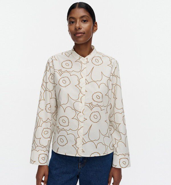 Marimekko「Lohko Piirto Unikko シャツ」|シャツ・ブラウス|