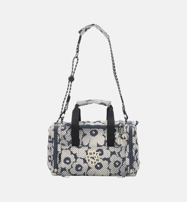 Marimekko「Tsufe Mini Unikko ショルダーバッグ」|ショルダー・メッセンジャー|ﾀﾞｰｸｸﾞﾚｰ&times;ｵﾌﾎﾜｲﾄ