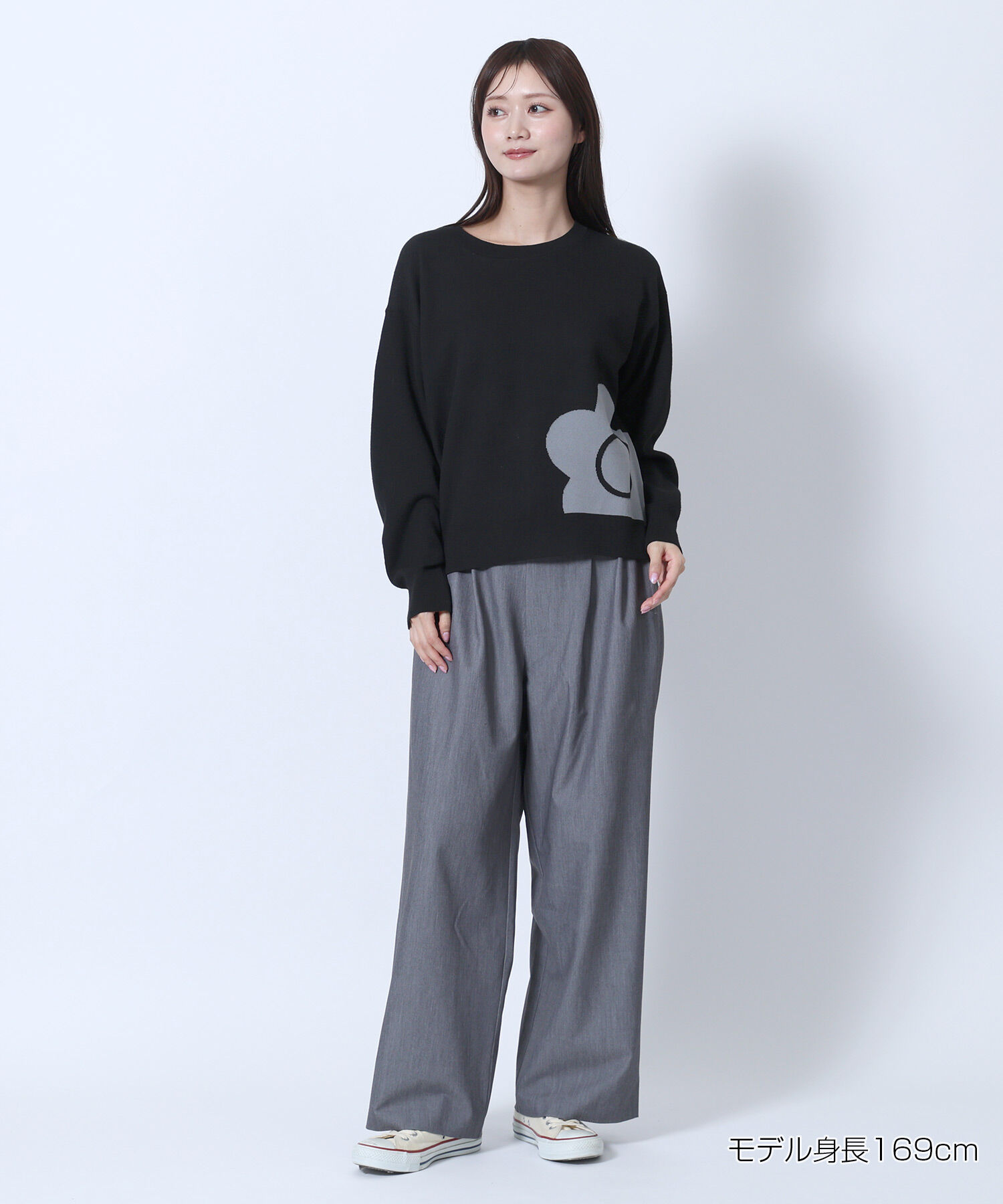 MARY QUANT「タックワイド パンツ」|スラックス|