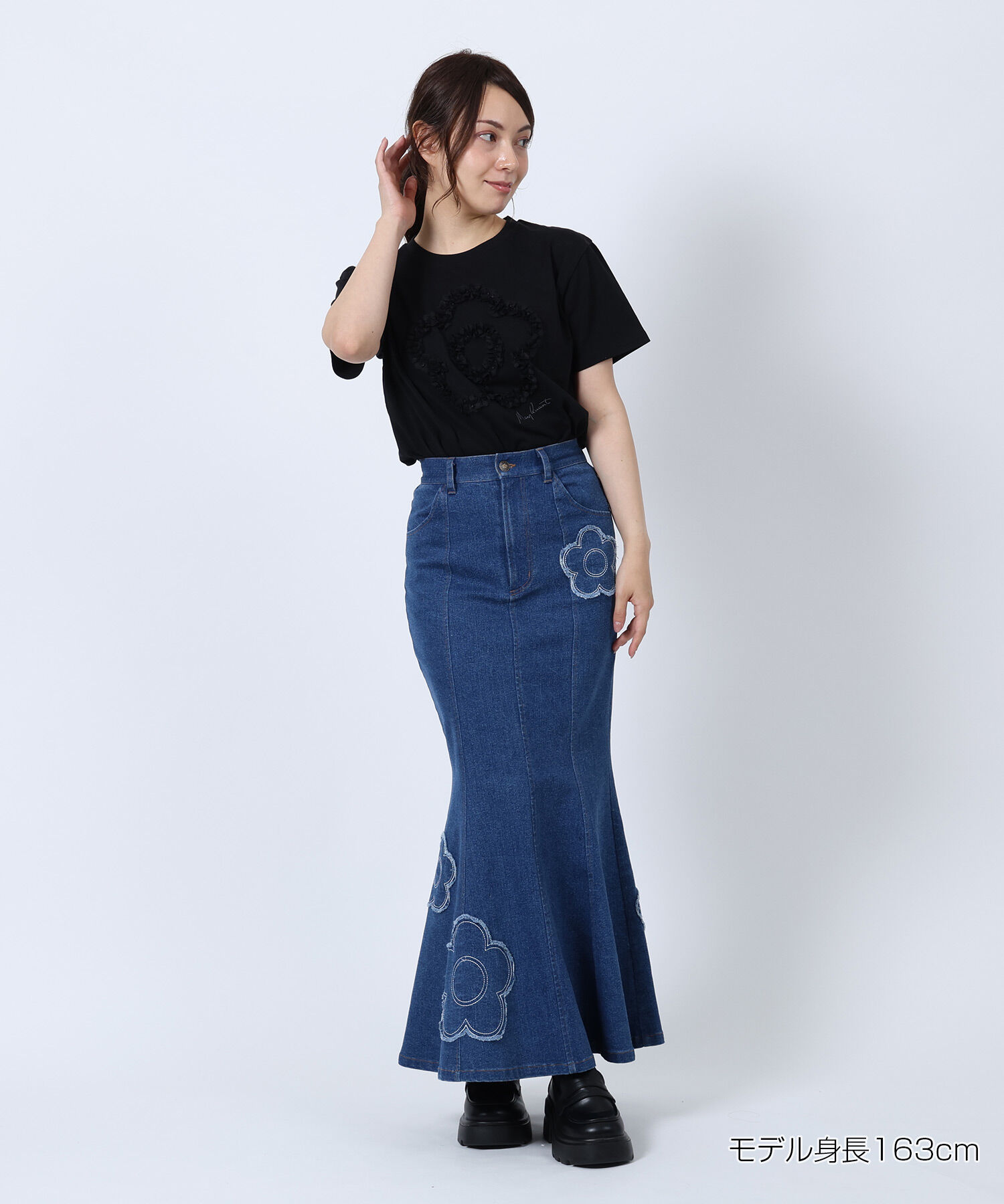 MARY QUANT「レースフリルデイジー Tシャツ」|Tシャツ・カットソー|