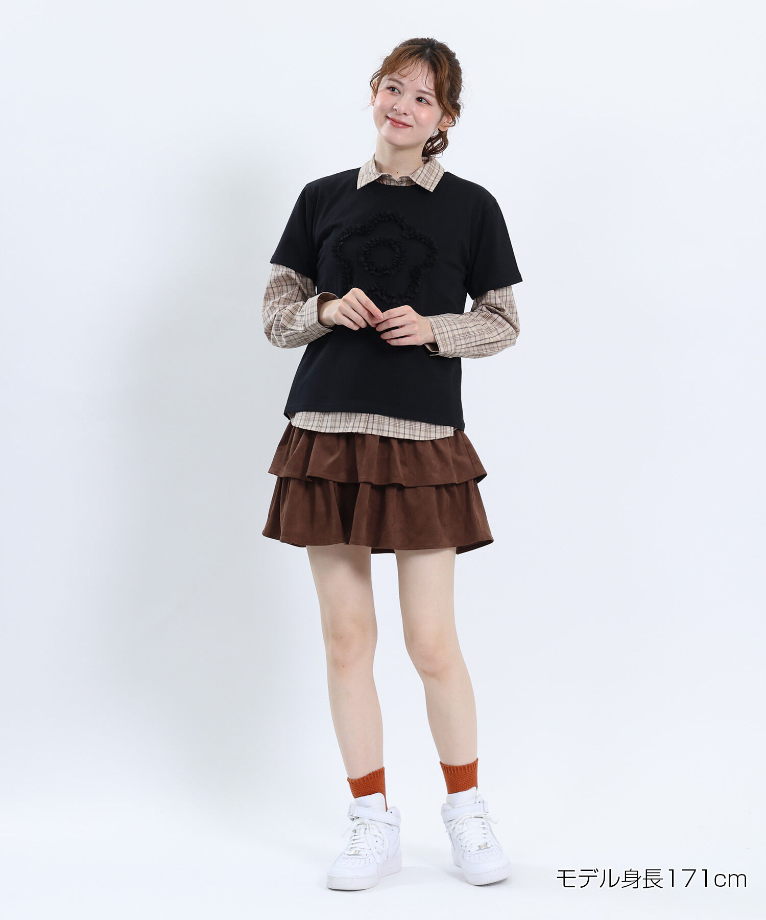 MARY QUANT「レースフリルデイジー Tシャツ」|Tシャツ・カットソー|