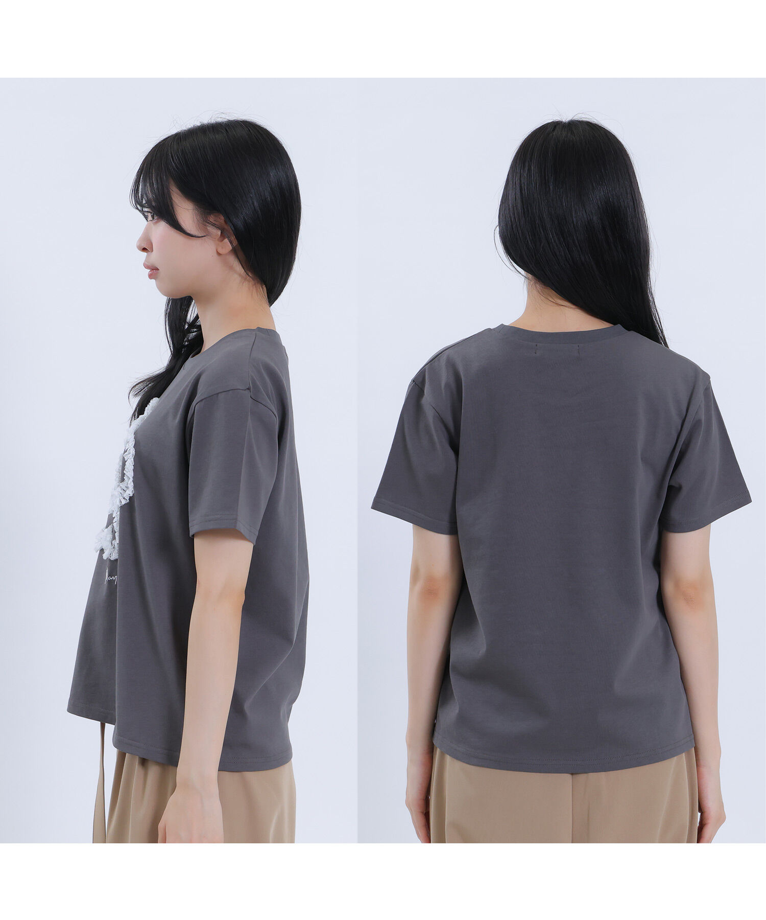 MARY QUANT「レースフリルデイジー Tシャツ」|Tシャツ・カットソー|