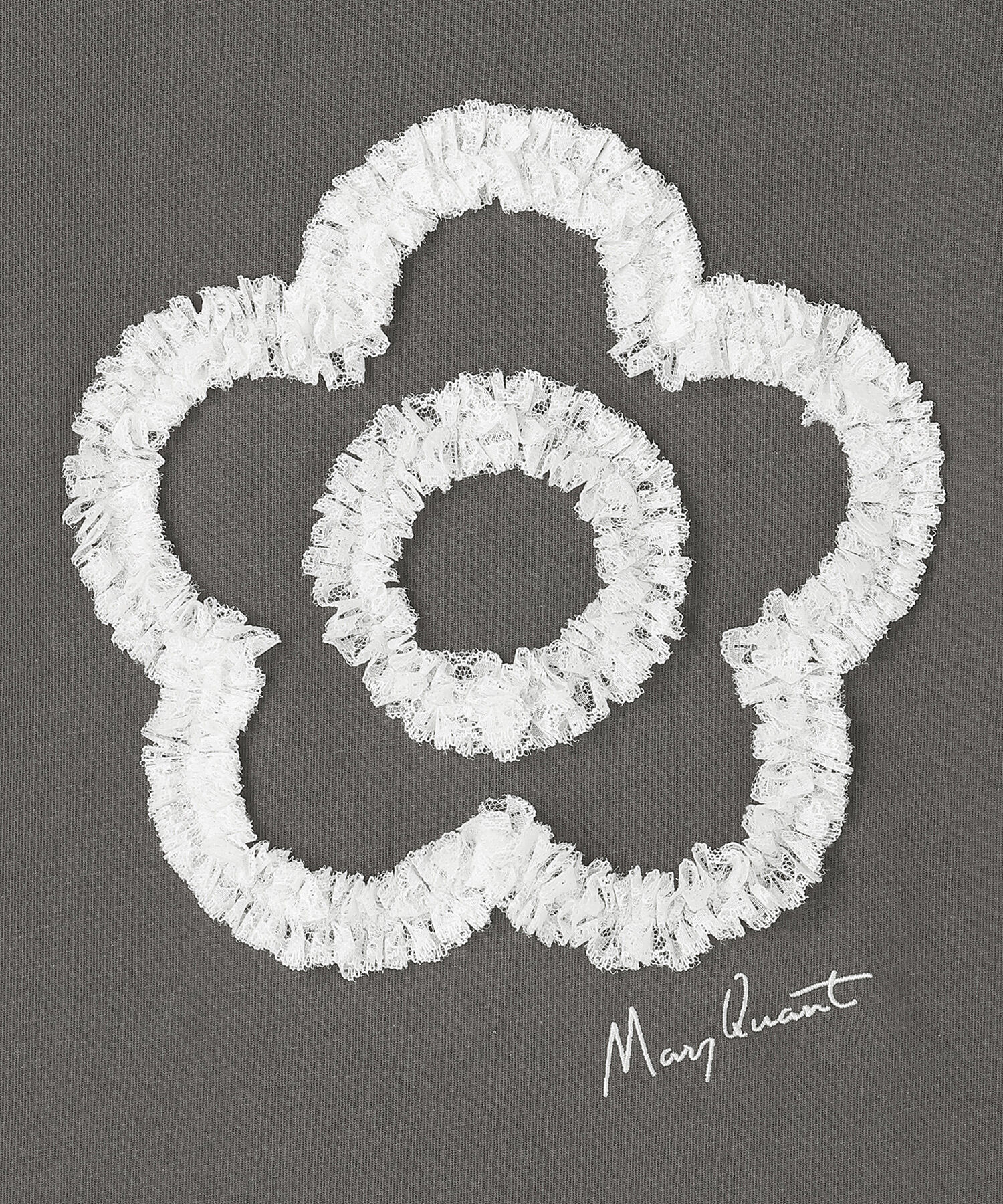 MARY QUANT「レースフリルデイジー Tシャツ」|Tシャツ・カットソー|