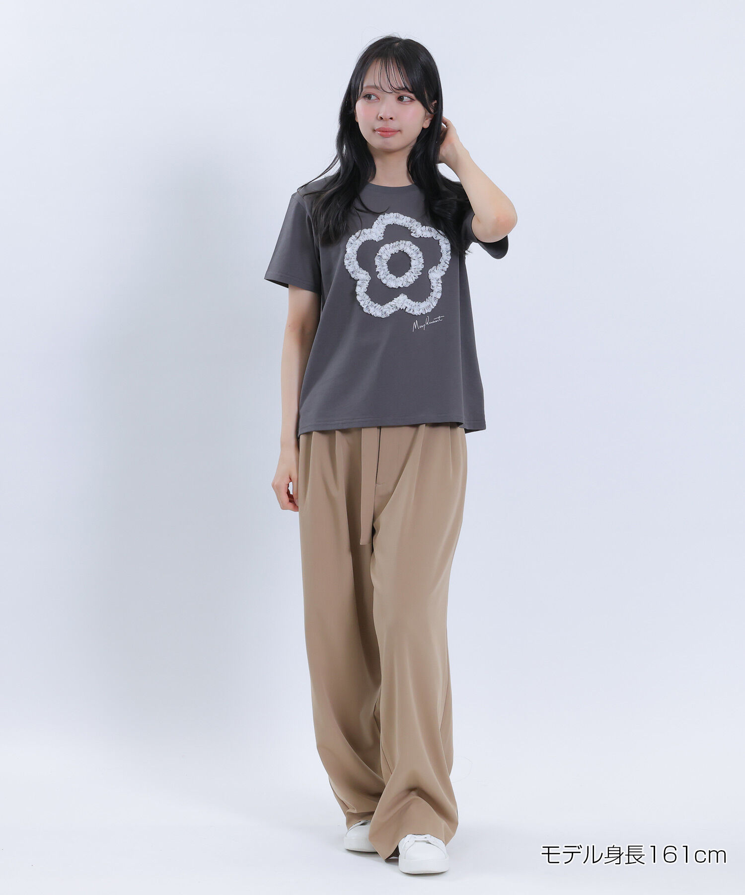 MARY QUANT「レースフリルデイジー Tシャツ」|Tシャツ・カットソー|
