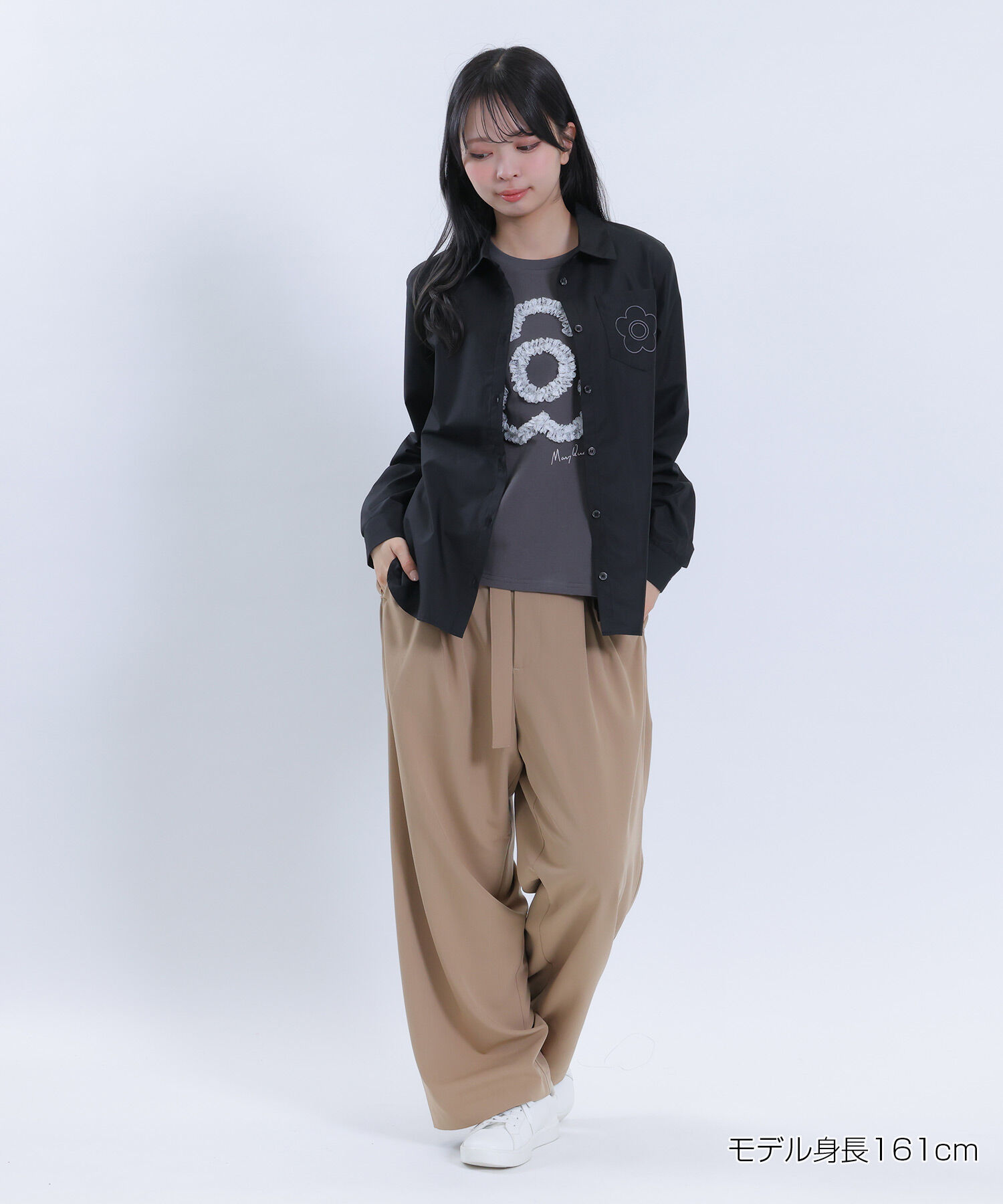MARY QUANT「レースフリルデイジー Tシャツ」|Tシャツ・カットソー|
