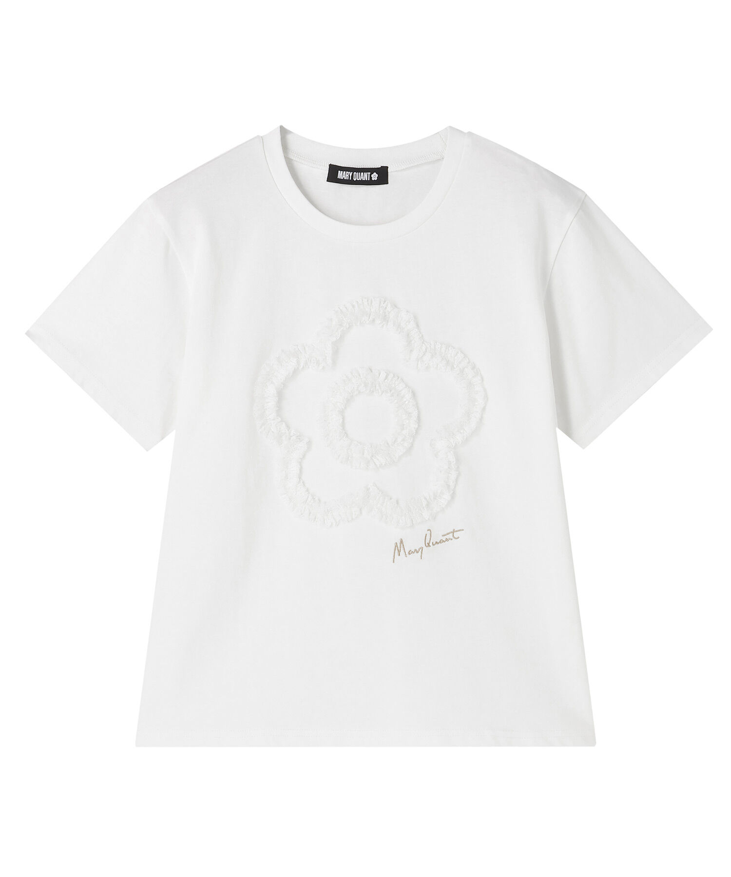 MARY QUANT「レースフリルデイジー Tシャツ」|Tシャツ・カットソー|