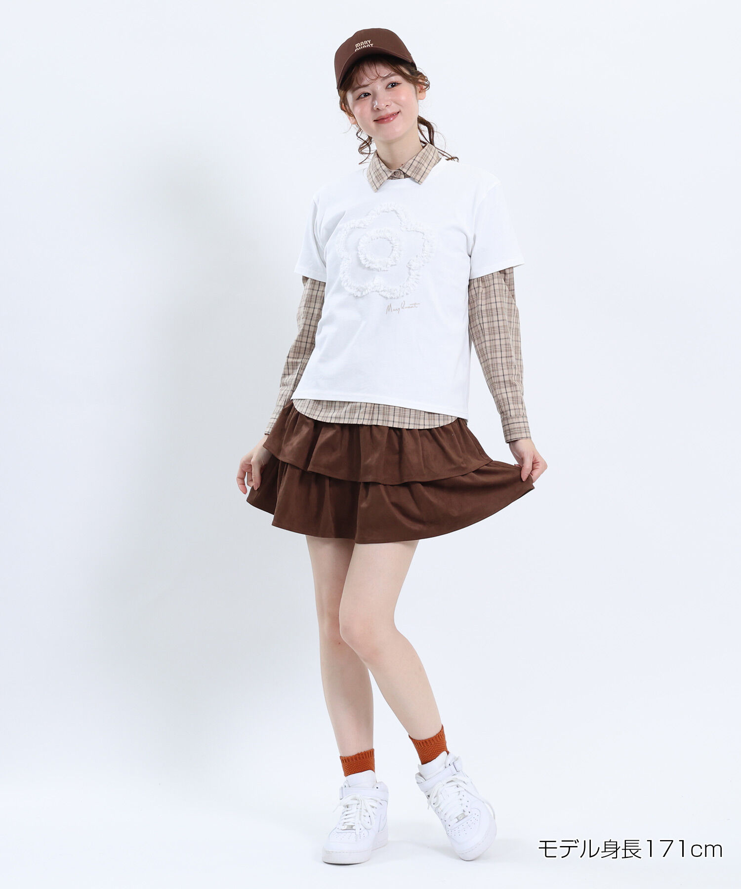 MARY QUANT「レースフリルデイジー Tシャツ」|Tシャツ・カットソー|