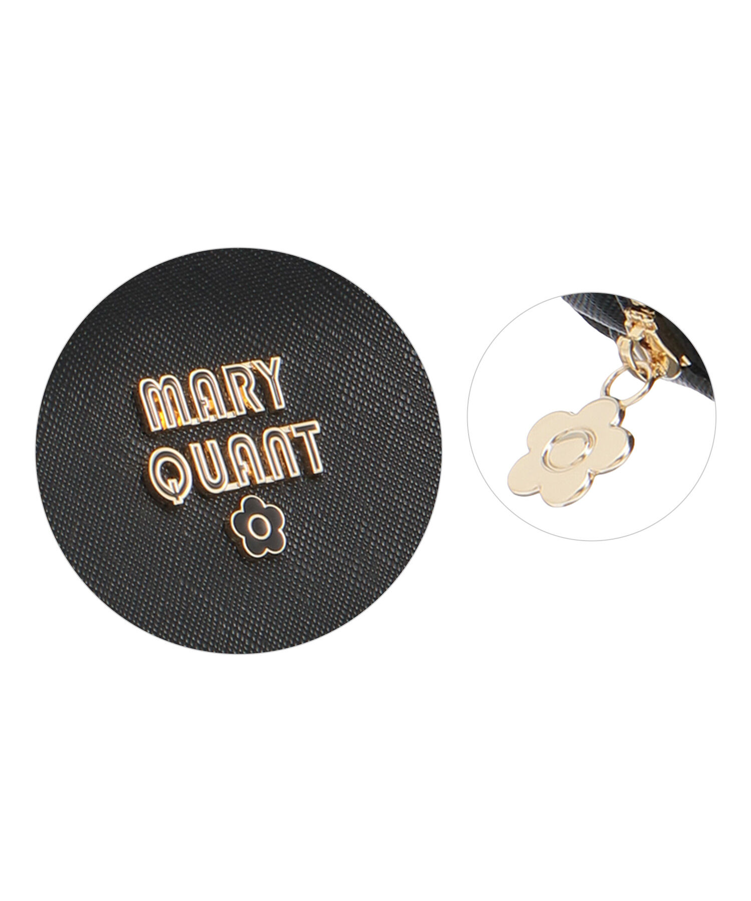 MARY QUANT「レトロロゴエポ ラウンドポーチL」|ポーチ|