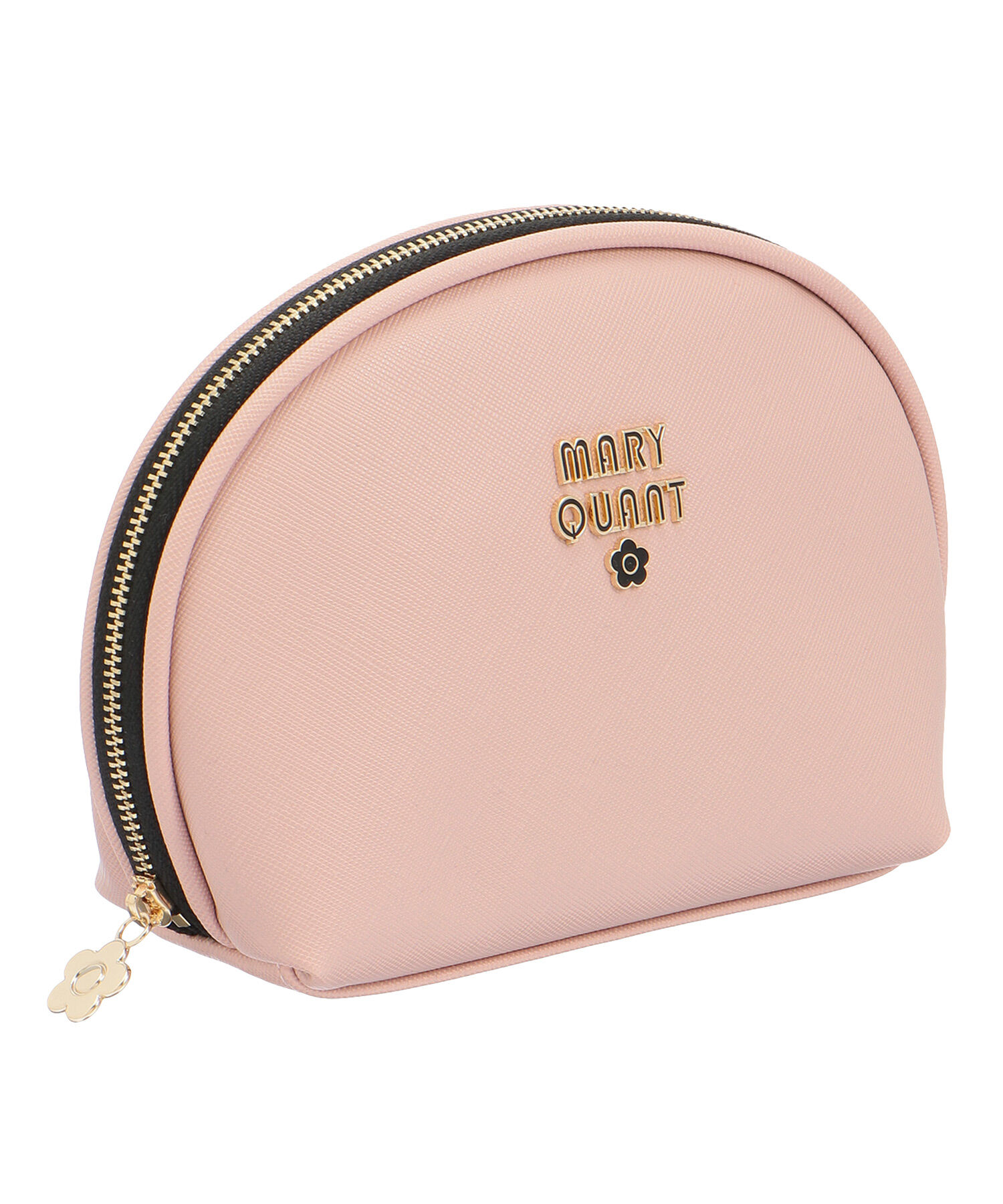 MARY QUANT「レトロロゴエポ ラウンドポーチL」|ポーチ|ピンク