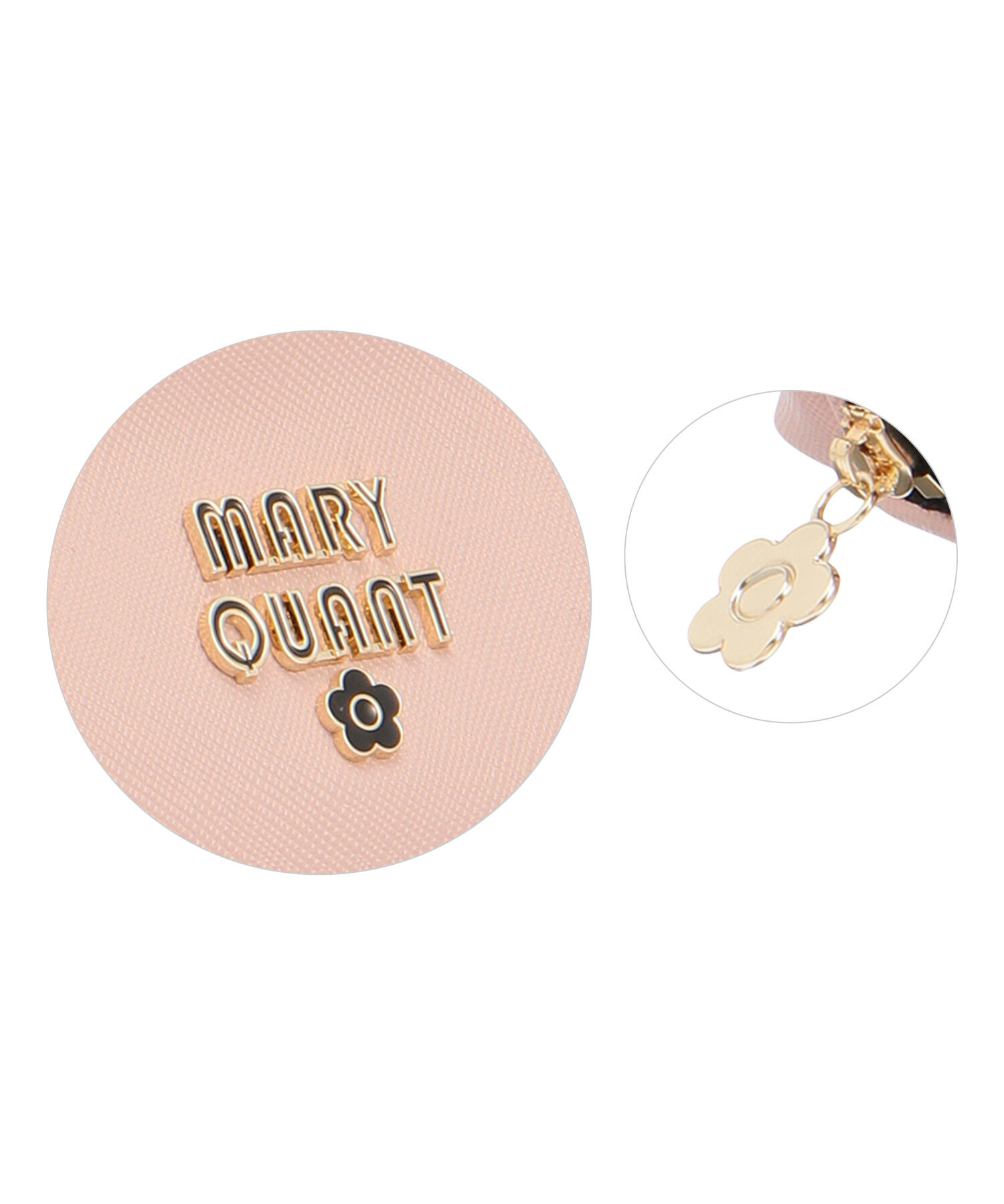 MARY QUANT「レトロロゴエポ ラウンドポーチL」|ポーチ|