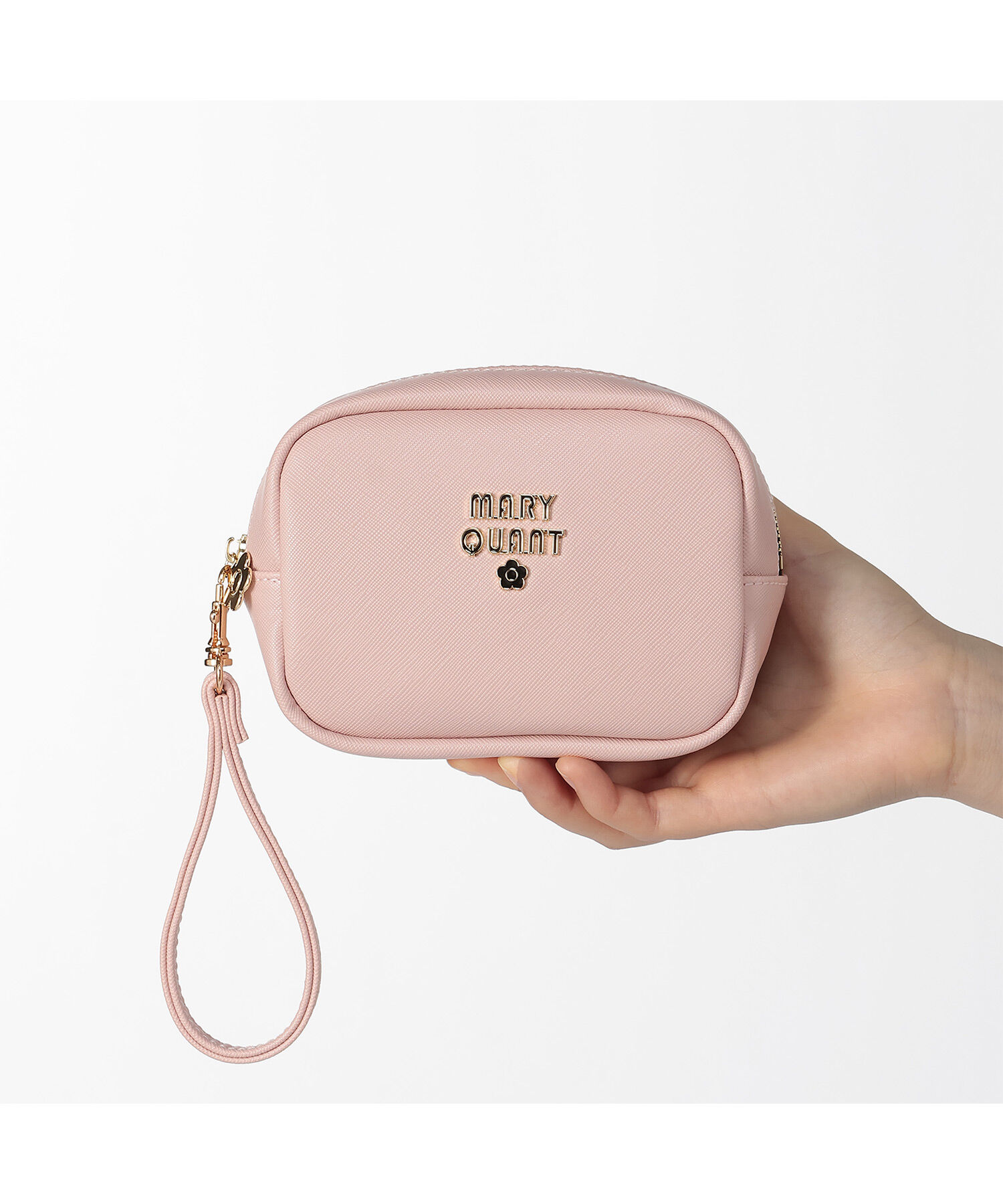 MARY QUANT「レトロロゴエポ ミニマルポーチ」|ポーチ|ピンク
