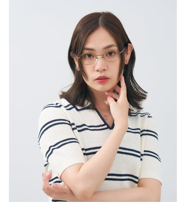  「Zoff｜ETRE TOKYO ウェリントン型 メガネ | チタン 軽量 高級感 伊達メガネ ユニセックス レンズ交換券付」|メガネ|