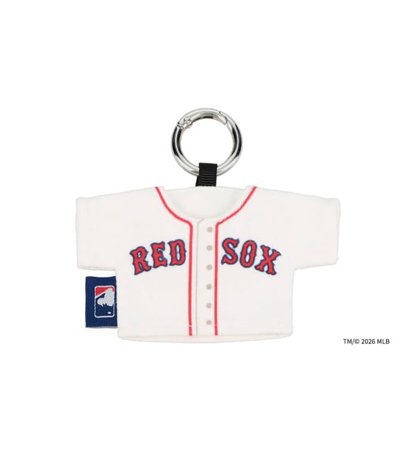  「Zoff | MLB メガネ・サングラス拭き | クリーナー キーホルダー チャーム マスコット スマホ拭き」|サングラス|ホワイト系その他