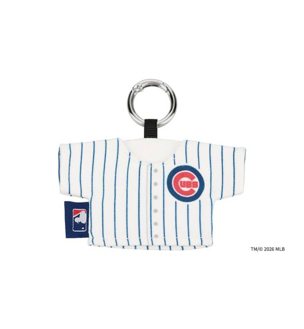  「Zoff | MLB メガネ・サングラス拭き | クリーナー キーホルダー チャーム マスコット スマホ拭き」|サングラス|ホワイト系その他