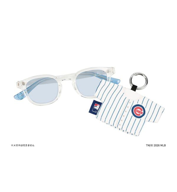  「Zoff | MLB メガネ・サングラス拭き | クリーナー キーホルダー チャーム マスコット スマホ拭き」|サングラス|