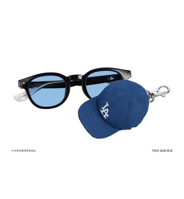  「Zoff | MLB メガネ・サングラス拭き | クリーナー キーホルダー チャーム マスコット スマホ拭き」|サングラス|