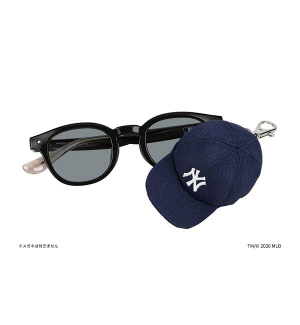  「Zoff | MLB メガネ・サングラス拭き | クリーナー キーホルダー チャーム マスコット スマホ拭き」|サングラス|