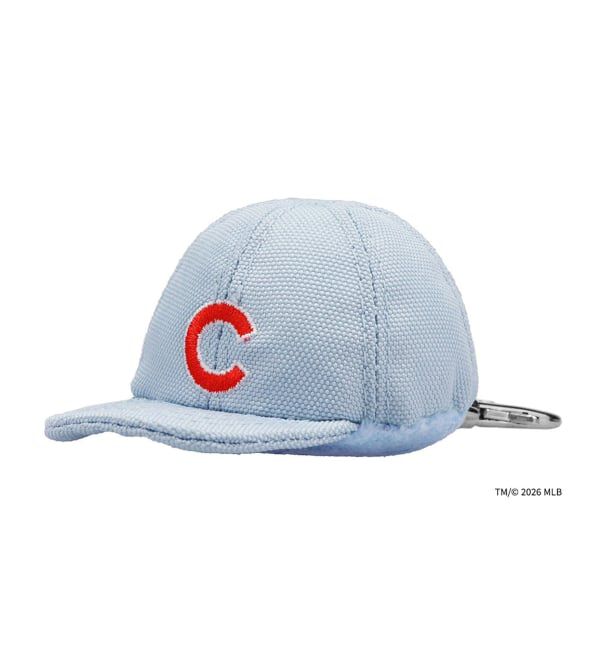  「Zoff | MLB メガネ・サングラス拭き | クリーナー キーホルダー チャーム マスコット スマホ拭き」|サングラス|薄ブルー