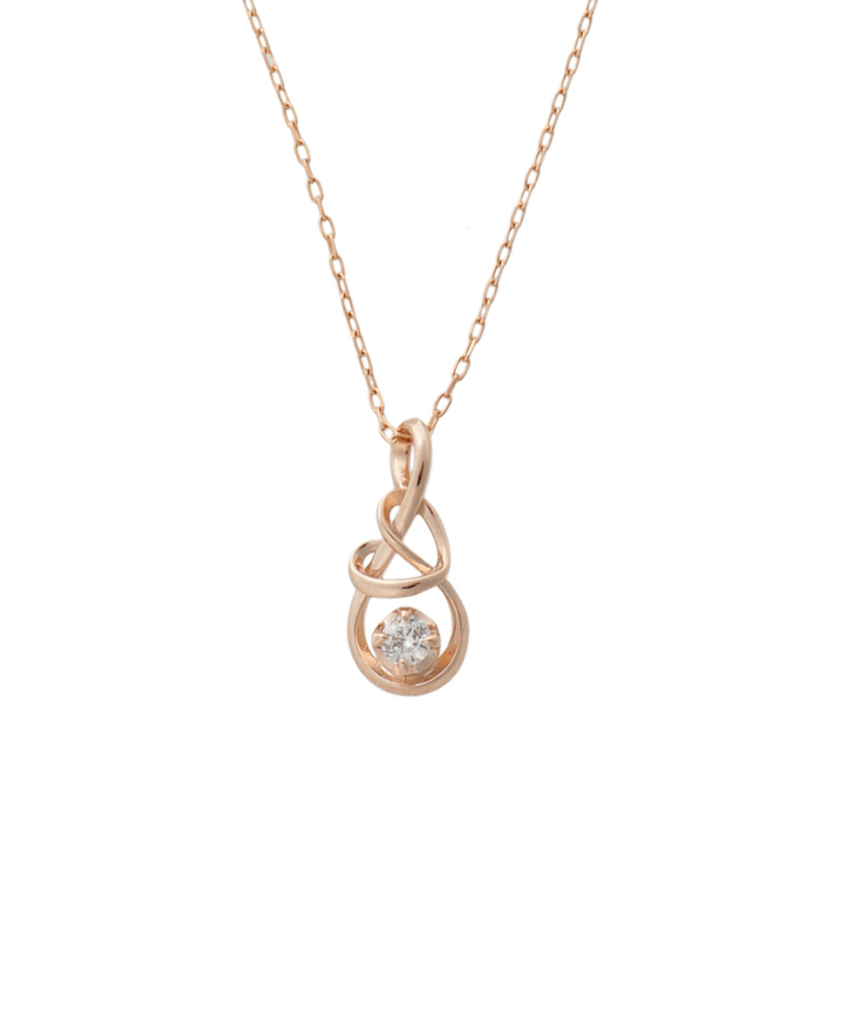 Samantha Tiara「K18 SPG Infinity Love Knot ネックレス」|ネックレス|K18 SPG(PG)