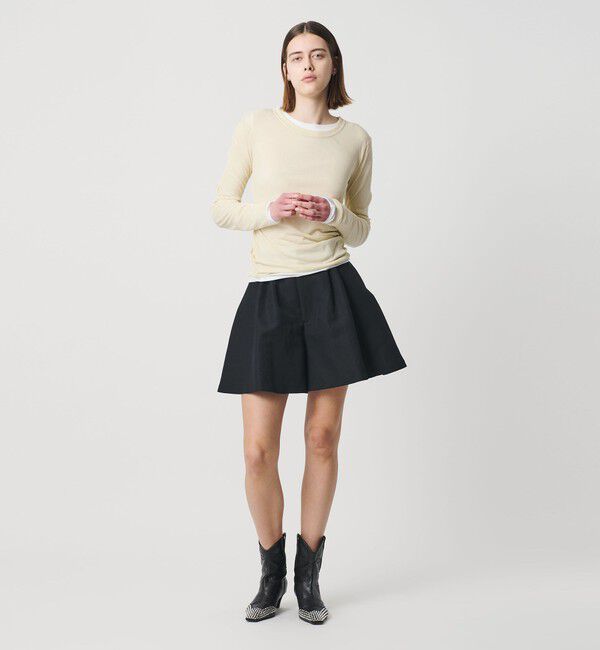 AEWEN MATOPH「＜AEWEN MATOPH＞シアークルーネック ロングスリーブカットソー」|Tシャツ・カットソー|