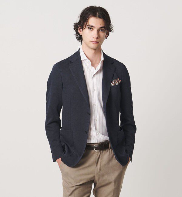 UNITED ARROWS「ハウンドトゥース シングル ２ボタン テーラードジャケット COMFORT EASY‐MODEL SOFT」|テーラードジャケット|