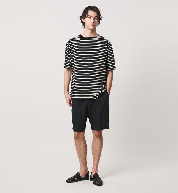 UNITED ARROWS「【別注】＜Armor-Lux＞ セミボートネック ボーダー Tシャツ」|Tシャツ・カットソー|