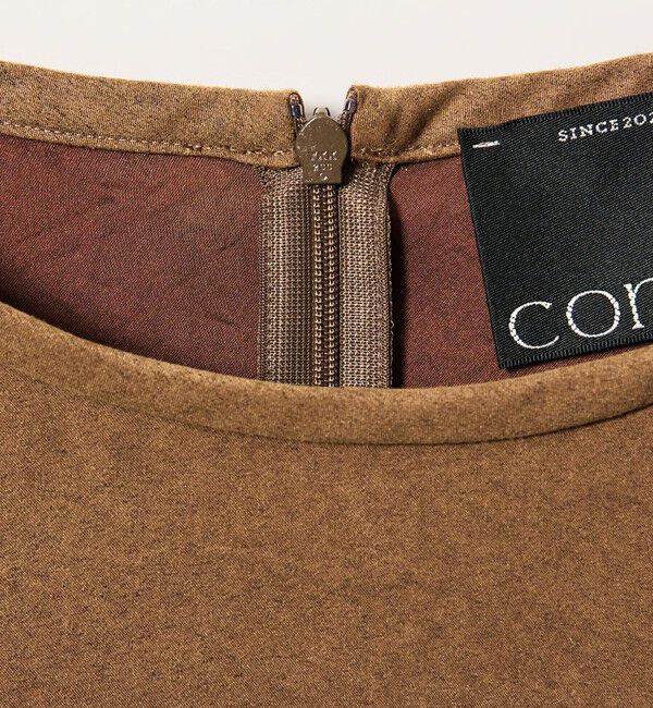 conte「＜conte＞スエードライク プルオーバーブラウス」|シャツ・ブラウス|