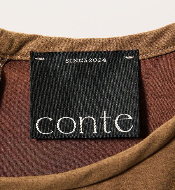 conte「＜conte＞スエードライク プルオーバーブラウス」|シャツ・ブラウス|